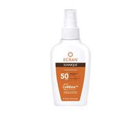 Ecran Sunnique - Spray Protector FPS 50 Formato Viaje, Protección UVB + UVA e IR-A, Refuerza las Defensas, Hidratación 24 h, Fórmula con VitEox 80, Resistente al Agua, para Toda la Familia - 100 ml