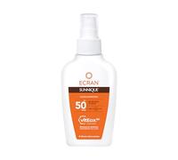 Ecran Sunnique - Spray Protector FPS 50 Formato Viaje, Protección UVB + UVA e IR-A, Refuerza las Defensas, Hidratación 24 h, Fórmula con VitEox 80, Resistente al Agua, para Toda la Familia - 100 ml