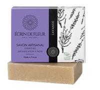 Écrin de Fleur - Jabón de Lavanda para Todo Tipo de Piel, Certificado COSMOS Organic y Nature et Progrès, Artesanal en Francia, Aceites Esenciales de Lavandín y Lavanda, 90g
