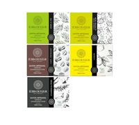 Écrin de Fleur - Set de Jabones Artesanales Orgánicos para Cara y Cuerpo, Glicerina Proceso en Frío, Hechos a Mano en Francia, Certificados COSMOS Organic & Nature et Progrès, 5 x 90g (450g)