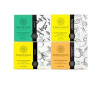 Écrin de Fleur - Set de Regalo de Jabones Orgánicos Artesanales Franceses para Todo Tipo de Piel, con Glicerina Natural, Certificados COSMOS & Nature et Progrès, 4x90g