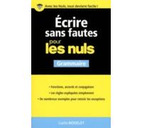 Ecrire Sans Fautes Pour Les Nuls (ebook)