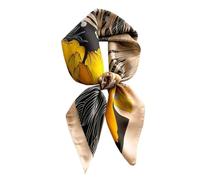 Ecroon Bufanda Chiffon Seda Grande Pañuelo Fulares Pañuelos para la cabeza Bufandas Pañuelo de Cuadrado para Mujer Cuadrada Seda Turbante