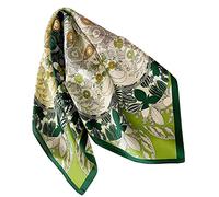 Ecroon Bufanda Cuadrada Seda Fulares Pañuelos para la cabeza Bufandas Pañuelo de Cuadrado para Mujer Turbante