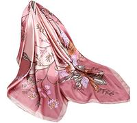 Ecroon Bufanda Cuadrada Seda Fulares Pañuelos para la cabeza Bufandas Pañuelo de Cuadrado para Mujer Turbante