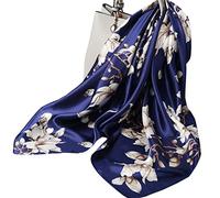 Ecroon Bufanda Mujer Estolas y Fulares Panuelos para la cabeza Panuelo Turbante Cuadrado Bufandas Seda Chiffon Pañuelo