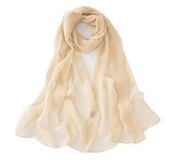 Ecroon Bufandas Fulares Pañuelos para la cabeza Pañuelo Mujer Turbante Largo Bufanda Seda Sensación Bufandas