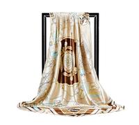 Ecroon Bufandas para mujer Estolas y Fulares Panuelos para la cabeza Panuelo Mujers Turbante Cuadrado Bufanda Seda Sensacion