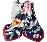 Ecroon Fulares Pañuelos para la cabeza Bufandas Pañuelo de Cuadrado para Mujer