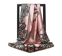 Ecroon Fulares Pañuelos para la cabeza Bufandas Pañuelo de Cuadrado para Mujer