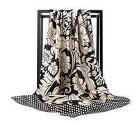 Ecroon Fulares Pañuelos para la cabeza Bufandas Pañuelo de Cuadrado para Mujer