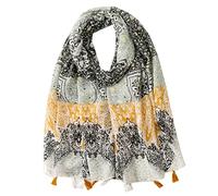 Ecroon Ligero Bufanda Fular De Mujer Flores calientes de invierno Bufandas De Algodón de Lino Pañuelo cuello Estola Mantón