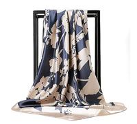 Ecroon Mujer Bufanda Cuadrada Seda Fulares Panuelos para la cabeza Bufandas Pañuelo de Cuadrado para Turbante