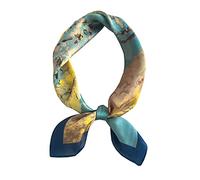 Ecroon Pañuelo Chiffon Bufanda de Seda de Morera Pañuelo Cuadrada Seda Fulares Pañuelos para la cabeza Bufandas Cuadrado para Mujer Regalos