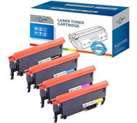 ECSC Compatible Virador Cartucho Reemplazo Para Samsung CLP-360 CLP-365 CLP-365W CLX-3300 CLX-3305 CLX-3305FN CLX-3305FW CLX-3305W SL-C410W SL-C460FW SL-C460W CLT-406S (B/C/M/Y, 4-Pack)