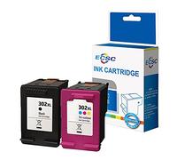 ECSC Remanufacturado Tinta Cartucho Reemplazo Por HP Deskjet 1110 2130 AiO 2132 AiO 2134 AiO 3630 AiO 3632 AiO 3634 AiO 3636 AiO 3637 AiO 3638 AiO 3639 AiO Envy 4511 AiO 4512 AiO 302XL (BK/CLR,2-Pack)