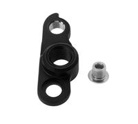 ECSiNG 1 colgador de desviador de bicicleta negro de aleación de aluminio trasero MTB M12 x 1.75 compatible con Whyte 529 compatible con Boardman MHT 8.9 2018 compatible con Airborne Goblin Evo