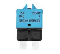 ECSiNG 1 fusible para cuchilla de disyuntor de 15 A, fusible reiniciable, interruptor de circuito de fusible de reinicio manual para automóvil, camión, vehículo, barco