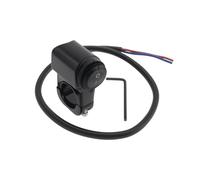 ECSiNG 1 interruptor de aleación impermeable para manillar de motocicleta, 12 V, interruptor de encendido y apagado para motocicleta, ATV, bicicleta eléctrica, color negro