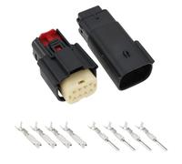 ECSiNG 1 Juego de Conectores de Cable de 8 Pines para Lámpara Automotriz Modelo MX150 Conector Macho Y Hembra de 8 Pines con Terminales Compatible con Molex