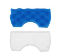 ECSiNG 1 juego de filtro de esponja de algodón para aspiradora, 15,8 x 7,8 cm, filtro azul de algodón, 15 x 7,5 cm, filtro blanco compatible con Samsung DJ97-01040C SC4300-SC4700