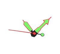 ECSiNG 1 Juego de Manecillas Luminosas de Dos Tonos Rojo Y Negro Compatible con Seiko 6309 7002 NH35 NH36 7S26 SKX