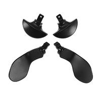 ECSiNG 1 Juego de paletas traseras compatibles con Controlador PS5 Edge Negro metálico Intercambiable Botones Traseros de Metal Accesorios de Repuesto para Videojuegos
