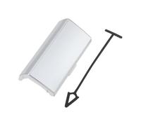 ECSiNG 1 paquete de cubierta de gancho de remolque para parachoques A1668851423, color plateado, compatible con Mercedes ML W166 2012 a 2015