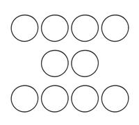 ECSiNG 10 juntas tóricas de goma para carburador de 43 mm de diámetro interior y 46,2 mm de diámetro exterior compatible con Briggs & Stratton 693981 280492
