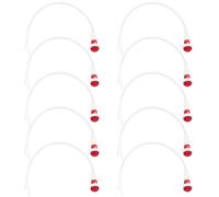 ECSiNG 10 Lámparas Indicadoras de Neón Rojas de 6W 220-240V Orificio de Montaje de 10mm Longitud del Cable de 36,1x12,7mm 20cm Lámparas de Advertencia de Neón para Equipos Automotrices Y Marinos