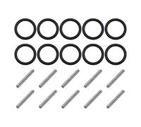 ECSiNG 10 pares de juntas tóricas de repuesto y pin de 3 mm de anillo de impacto y pin 3 x 25 mm pines de enchufe para andamios de impacto de 1/2 pulgada 20-22 mm llave de rodamiento de rodillos