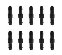 ECSiNG 10 Piezas de Conector de Manguera para Lavadora de Parabrisas Tipo T de 3 vías, Repuesto para tuberías de Fluido,Color Negro