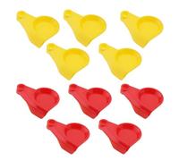 ECSiNG 10 tapas antipolvo M8 para cabeza de acoplamiento, color rojo y amarillo, cubierta de cabeza de embrague, tapa de repuesto, tapa estándar para camión y tractor