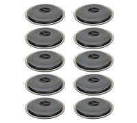 ECSiNG 10 tapones de 40 mm con ojales para debajo de la carrocería impermeables N90964902 compatibles con Audi, compatibles con VW, color gris