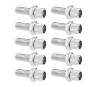 ECSiNG 10 tornillos de ajuste de barril de freno de bicicleta M6, accesorios de cierre de palanca de freno para bicicletas, motocicletas, scooters, color plateado
