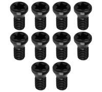 ECSiNG 10 Tornillos Torx CNC de Acero Al Carbono Negro M3,5 X 8 Mm T15 Grado 12,9 para Reemplazo de Insertos de Carburo