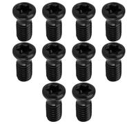 ECSiNG 10 Tornillos Torx CNC de Acero Al Carbono Negro M4 X 10 Mm T15 Grado 12,9 para Reemplazo de Insertos de Carburo