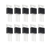 ECSiNG 10 transistores MOSFET de canal N IRF540N con clasificación ESD TO-220 33 A 100 V 3 pines rectificador internacional para la industria del hogar y bricolaje