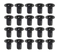 ECSiNG 100 Clips de Forro de Guardabarros para capó 90189-06065 Clip de Panel de moldura para Puerta Clip de Cubierta del Motor Cierre de protección contra Clips de Remache de Nailon Negro