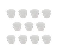 ECSiNG 100 Tapones Orificios de Plástico Blanco de 10mm Tubo de Orificio de Bloqueo A Presión 10-10,5mm Tapones de Acero para Postes de Cercas para Muebles Tapas de Extremo para Armarios Armarios