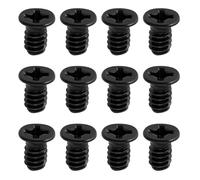ECSiNG 100 Tornillos de Cabeza Avellanada Negros con Cabeza Phillips Plana de 3,5 X 6 mm Adecuados para Unidades de Disco Duro de PC de 3,5 Pulgadas (UNC 6-32)