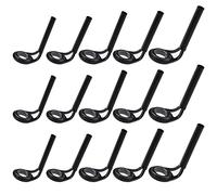 ECSiNG 15 Piezas de Línea de Pesca Guía Giratoria Anillos de Ojos Kit de Reparación de Puntas de Caña de Pescar Guía de Caña de Pescar Punta de Varios Tamaños Suministros de Pesca Negro