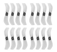 ECSiNG 16 hélices de 2 cuchillas (8CW + 8CCW) agujero de eje de 1.0 mm compatible con Meteor 75 Micro sin escobillas Whoop Frame Drone Quadcopter 08028 40 mm, gris