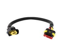 ECSiNG 1x Conector de Arnés de Cables de Contacto para Luz Antiniebla de Coche Conector Hembra de 4 Pines A Conector Hembra H11 1383157080 1612435580