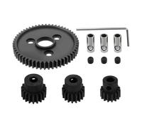 ECSiNG 1x Juego de Engranajes de Motor de Acero de Paso 0,8 32 3956 con Piñones de 15T 17T Y 19T Compatible con Tra-xxas 1/10 Slash 4x4 4WD 2WD