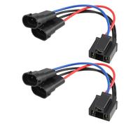 ECSiNG 2 adaptadores de arnés de cableado para motocicleta H9/H11 a H4 Y-Splitter compatible con Street Glide Special 2014 y posteriores