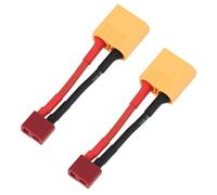 ECSiNG 2 adaptadores de batería XT90 macho a Deans hembra, 50 mm, 14 AWG, compatible con modelos RC