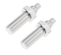 ECSiNG 2 adaptadores de tornillo de trípode roscado de 1/4 a 3/8 pulgadas de acero inoxidable con tuercas para trípode