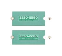 ECSiNG 2 adaptadores M.2 NGFF/NVME de extensión de longitud 2230-2280 SSD, placa de tarjeta de soporte de extensión para carcasa de computadora de PC, 50 x 22 x 0,9 mm