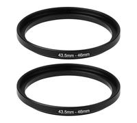ECSiNG 2 anillos adaptadores de filtro de 43,5 mm a 46 mm para lentes de cámara